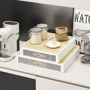 Support de <span class=keywords><strong>rangement</strong></span> <span class=keywords><strong>pour</strong></span> <span class=keywords><strong>capsules</strong></span> de café écologiques à double niveau en métal, organisateur, panier coulissant, boîte à sucre, support <span class=keywords><strong>pour</strong></span> <span class=keywords><strong>Dolce</strong></span> <span class=keywords><strong>Gusto</strong></span> - Product Image 3