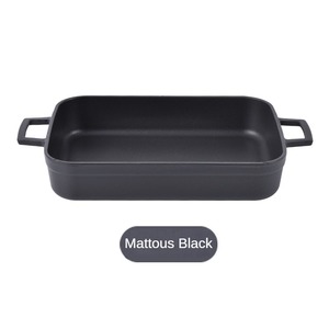 Modern Design Rectangular Cast Iron <strong>Fish</strong> Pan Enamel Metal Frying Pan - Product Image 4