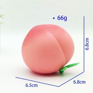 ของเล่นบีบลดความเครียดรูปพีช TPR สำหรับเด็ก บีบแล้วคืนตัวช้า ไม่แตกหัก ขายส่ง - Product Image 4