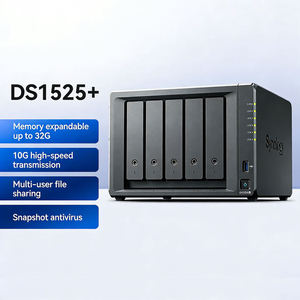 Serveur de stockage NAS mini DS1525+ à 5 baies avec 2 ports 2,5 Gb intégrés, interface USB, pour petites entreprises, en stock - Product Image 1