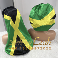 Ensemble de tresses pour femmes et cheveux longs vierges grand bonnets de drapeau de sommeil de nuit avec bandes élastiques