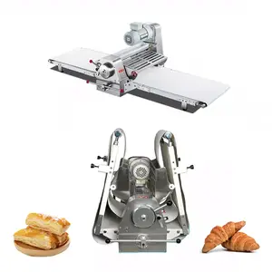 Over Counter Luxury 40l 30cm 520 Dough Sheeter 60hz Mini Bread Roll Croissant Make Machine Automatic