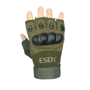 Guantes deportivos DF701 E301 ESDY para exteriores, trabajo, ciclismo, fitness, color verde oliva, medio dedo, antideslizantes, para entrenamiento. - Product Image 5