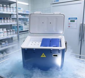 Caja de Transporte de Bioseguridad HTSY 6L/12L, Mini Refrigerador Veterinario para Vacunas, Refrigerador para Transporte de Vacunas - Product Image 1