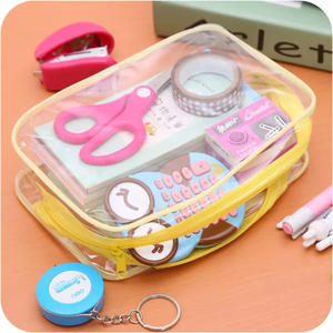 Transparante Pvc Eenvoudige Make-Up Tas Waterdichte Cosmetische Opbergkoffer Reisorganizer Zakje Voor Badtoiletartikelen En Waszak - Product Image 3