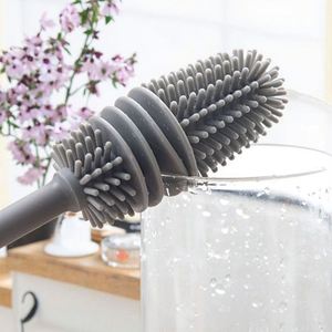 Maxfree Eco-Friendly Silicone Cleaning Brush Dish and Toilet <b>Squeegee</b> with Hand Design Box Packed Soap for Car <b>Floor</b> - Product Image 2