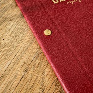 Porte-menus personnalisés en similicuir avec reliure à vis, couverture de menu en cuir pour restaurant - Product Image 5