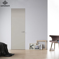 Porte de chambre à double battant élégante en bois de style français Samekom