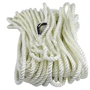 高品质8股pp绳制造商出口商在中国工厂销售圆形耐用编织5毫米聚酯绳系带