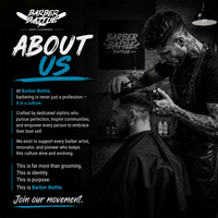 Poudre volumisante pour cheveux sans résidus BARBERBATTLE BRANDED 25g, poudre volumisante mate pour cheveux pour hommes