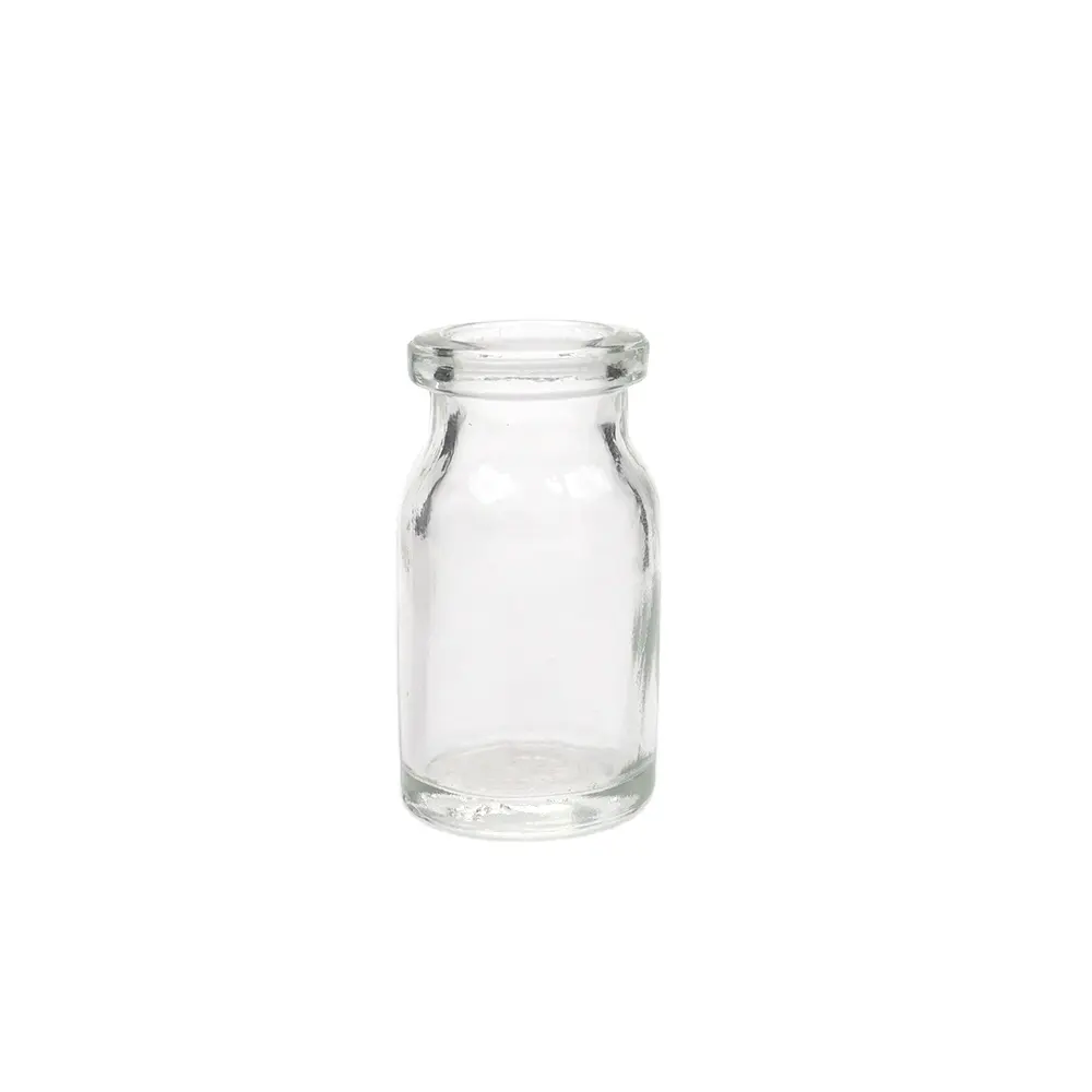 Farmacêutica 7ml vidro frasco cor clara injetável vidro frasco injeção moldado frasco para antibióticos