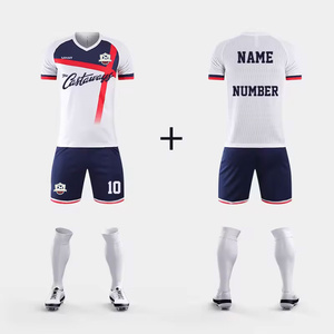 Kit d'uniforme de football personnalisé pour adultes et enfants sublimation complète polyester équipement d'équipe vente en gros de style - Product Image 1