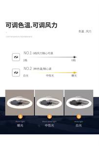 Modern 7-Blade Acrylic <b>Ceiling</b> <b>Fan</b> for Dining Room, <30dB Quiet DC Motor, 6-Speed & Dimmable <b>LED</b> with APP &Remote Control - Product Image 5