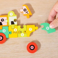 Jouet en Bois Personnalisé pour Bébé Montessori DIY Enfants Éducatif Précoce Transport Animaux Chat Chien Puzzle Jeu de Société