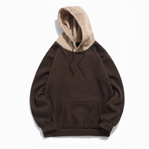 Sudaderas con Capucha de Algodón 100% Sólido para Moda Urbana, Venta al por Mayor, Sudaderas Casuales de Forro Polar Personalizadas para Otoño - Product Image 1
