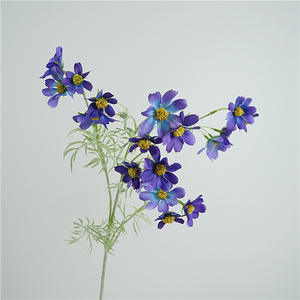 Zhuoou fausses fleurs <span class=keywords><strong>cosmos</strong></span> longue <span class=keywords><strong>fleur</strong></span> unique marguerite flocage tige fleurs artificielles pour la décoration de mariage fournitures décoratives - Product Image 3