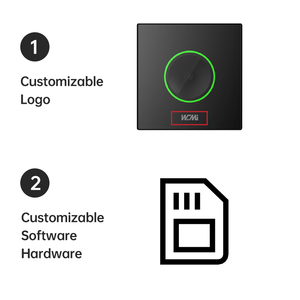 Ac8130-Deur Rfid Lezer 13.56Mhz Rfid Module Nfc Aluminium Legering + Gehard Glas Toegangscontrole Kaartlezer - Product Image 4