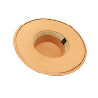 Chapeaux Fedora d'hiver vintage élégants Chapeaux melon cloche Velour Melon Flat Top Wide Brim Hats for Casual Outdoor