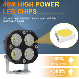 Phare de Véhicule LELANPU ATV, Feux Angel Eyes, <span class=keywords><strong>Accessoires</strong></span> Moto, Systèmes d'Éclairage, Projecteur LED Moto en Aluminium - Product Image 3