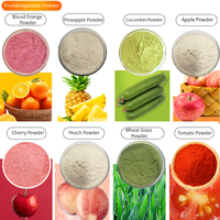 Poudre d'extrait de fruit de fraise biologique soluble, qualité alimentaire, 80 mesh, emballage en fût