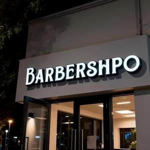 Advertising Outdoor Waterproof 3d Signage Business Big Fronlit <b>Led</b> <b>Channel</b> Letter Illuminated Sign for Barber Shop Sign Board - Product Image 5