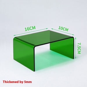 Kệ Acrylic hình chữ U trong suốt thang máy tính để bàn hiển thị mỹ phẩm nhiều lớp đúc cắt máy tính để bàn hình chữ U Acrylic - Product Image 3