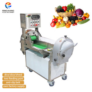 Máquina Cortadora de Vegetales Comercial FC-301, Multifuncional, para Cortar en Cubos, Triturar y Rebanar, con Dos Entradas de Alimentación - Product Image 1