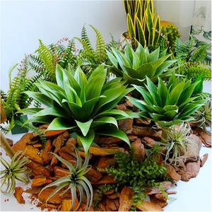 Plante Artificielle en Pot, Bouquet, Faux Mur Végétal, Autres Fleurs et Plantes Décoratives, Feuillage Artificiel Haut de Gamme pour Pelouse, Verdure - Product Image 3