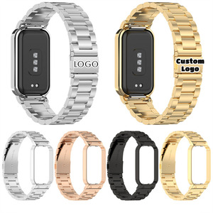 Correa de Repuesto de Acero Inoxidable para <span class=keywords><strong>Redmi</strong></span> Band 3 2, Compatible con Xiaomi Smart Band 8 <span class=keywords><strong>9</strong></span> Active - Product Image 3
