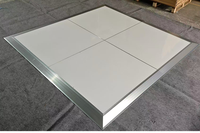 Piste de danse pour événements extérieurs et mariages, imperméable, portable, démontable, réutilisable, installation facile, panneau ignifuge en PP (nouveau)