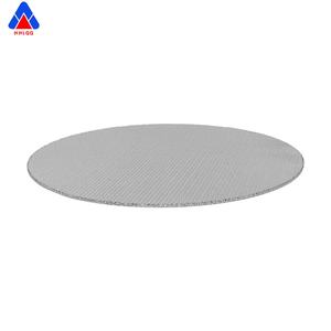 Disque filtrant en feutre de fibres multicouche en acier inoxydable 304/316 fritté personnalisé Huahang, filtre à air haute performance en métal fritté poreux - Product Image 6