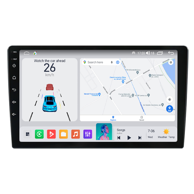 MEKEDE Hot Sell MS Newest Android QLED Screen Car Stereo for 9/10 Inch Universal Head Unit Support 360 Cam Voice Control