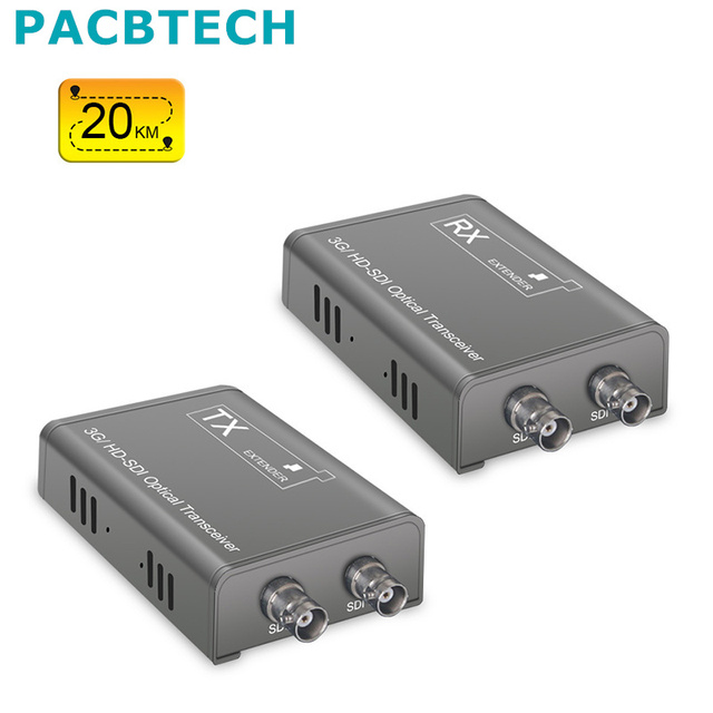 3G SDI HD SDI Fiber Optic Extender Converter Fiber Video Transmitter and receiver 20km LC SDI to Fiber Converter