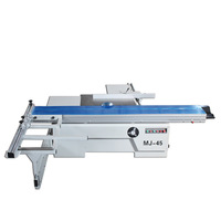 Scie à table coulissante de précision ANGHUA MJ-45, scie à panneaux inclinable à 45 degrés pour la découpe du MDF, du contreplaqué et du bois massif