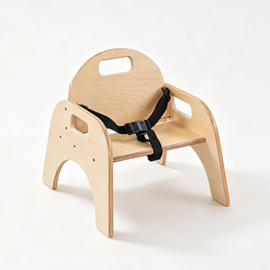 Chaise en bois courbé moderne et mignonne pour enfants, tabouret en bois pour la maternelle, l'école, l'extérieur, couleur personnalisée, salon, chambre à coucher - Product Image 1