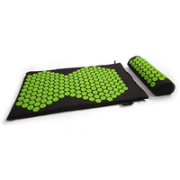 Tapis d'acupression yoga 100% biologique naturel, tapis shakti personnalisé, massage du dos et du corps, tapis d'acupression et ensemble d'oreillers