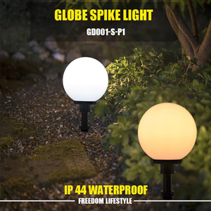 <span class=keywords><strong>Lampe</strong></span> à piquet de paysage extérieure électrique 220V, globe en acrylique imperméable de 200 mm, lumière LED, pour allée et pelouse - Product Image 3