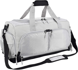 Luxury Style Zipper Closure Polyester Lining Shoe Compartment Included Large Capacity Sport Fitness Duffel Gym <b>Backpack</b> - Product Image 1