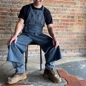 Thoải Mái Kem Gốm Studio Sử Dụng Hàng Ngày Làm Việc Tạp Dề Có Thể Giặt Vải Chia Chân Không Tay Cho Làm Sạch Đồng Phục Cho Đi Bộ - Product Image 3