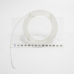 Kawat panduan Nitinol hidrofilik 4500 mm endoskopi 0.032 "ujung lurus zebra dan kawat panduan - Product Image 3