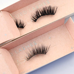 شريط لاصق كامل الرموش بالجملة رقيق قبل لصقها نصف شريط رموش اصطناعية لا الغراء اللازمة المورد رموش ذاتية اللصق - Product Image 4