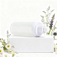 120ml 100ml 50ml 30ml 50g 30g vide en plastique rond givré lotion cosmétique bouteille pompe bouteille pour bouteilles de soins de la peau
