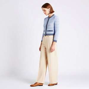 <span class=keywords><strong>Cardigan</strong></span> <span class=keywords><strong>Grigio</strong></span> a Collo Tondo Traforato per <span class=keywords><strong>Donna</strong></span>, Sottile e Corto, Monopetto, Maglione Leggero e Traspirante - Product Image 5