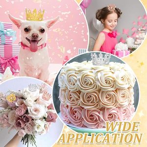 Mini corona de aleación exquisita JOYWOOD, Material de decoración Floral, tocado de pasarela <span class=keywords><strong>para</strong></span> niños, decoración de <span class=keywords><strong>cumpleaños</strong></span>, corona <span class=keywords><strong>para</strong></span> meñique - Product Image 5