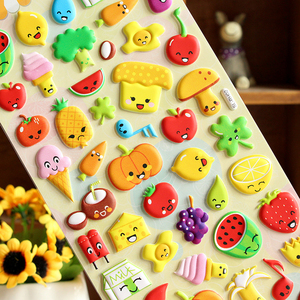 Adesivi Personalizzati per Bambini con Disegni di Torte, Hamburger, Frutta e Verdura - Product Image 4