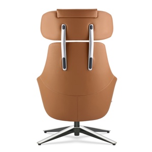 <span class=keywords><strong>Fauteuil</strong></span> d'appoint en cuir PU au design contemporain 360 °   <span class=keywords><strong>Fauteuil</strong></span> pivotant avec appui-tête, adapté au bureau, à la réception et à la maison - Product Image 3