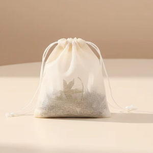 Competitive Factory Price Food Grade Durable Custom Size Biodegradable Cotton Tea Infuser <b>Bags</b> with <b>String</b> for Home Restaurant - Product Image 1