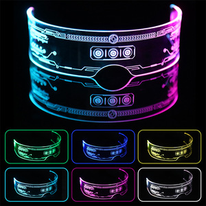 Cool Luminous Colorful LED Light up Glasses Glowing Neon Light Flashing Party Glasses for Nightclub <b>DJ</b> Dance Party Decor - Product Image 6