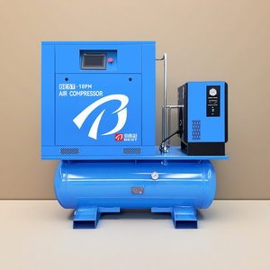 מדחס אוויר 7.5 קילוואט, 8-13 בר, 10 כוחות סוס, ארבעה ב-אחד, חוסך מקום, לחיתוך לייזר ותיקון רכב - Product Image 3