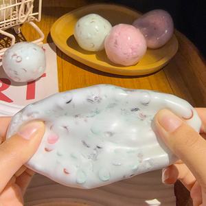Balle anti-stress virale, croustillante et moelleuse, à pétrir, sensation de maltose, jouet de relaxation pour le bureau, en silicone TPE, pour les 2-14 ans et plus - Product Image 5